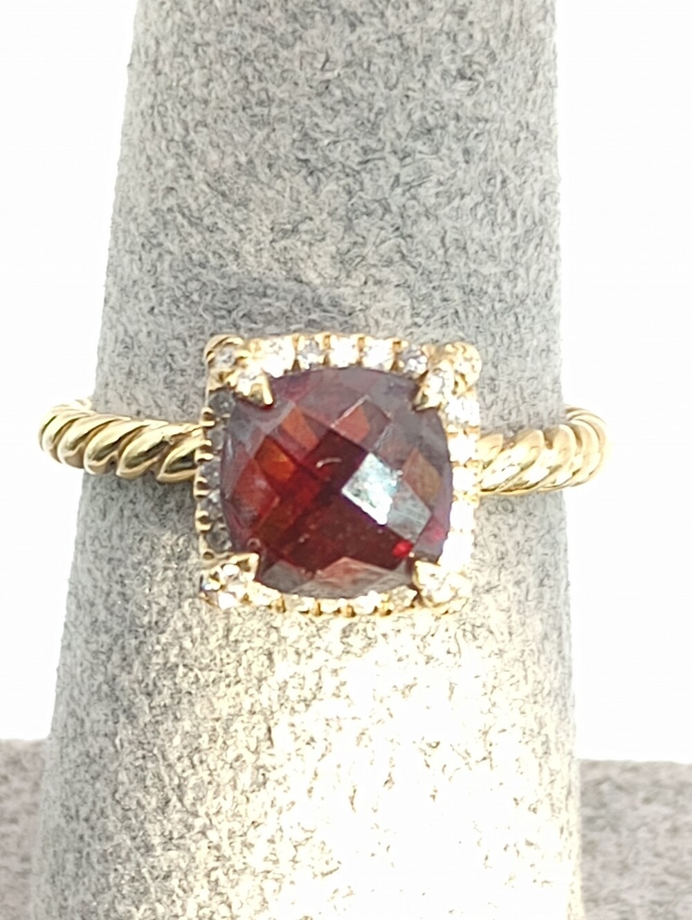 David Yurman Petite Chatelaine Pavé Bezel Ring - Picture 3 of 11